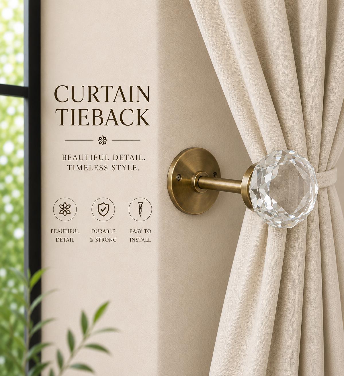 Curtains Hold Tie Back