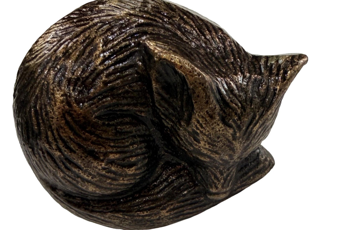 Sleeping fox cast iron knobs