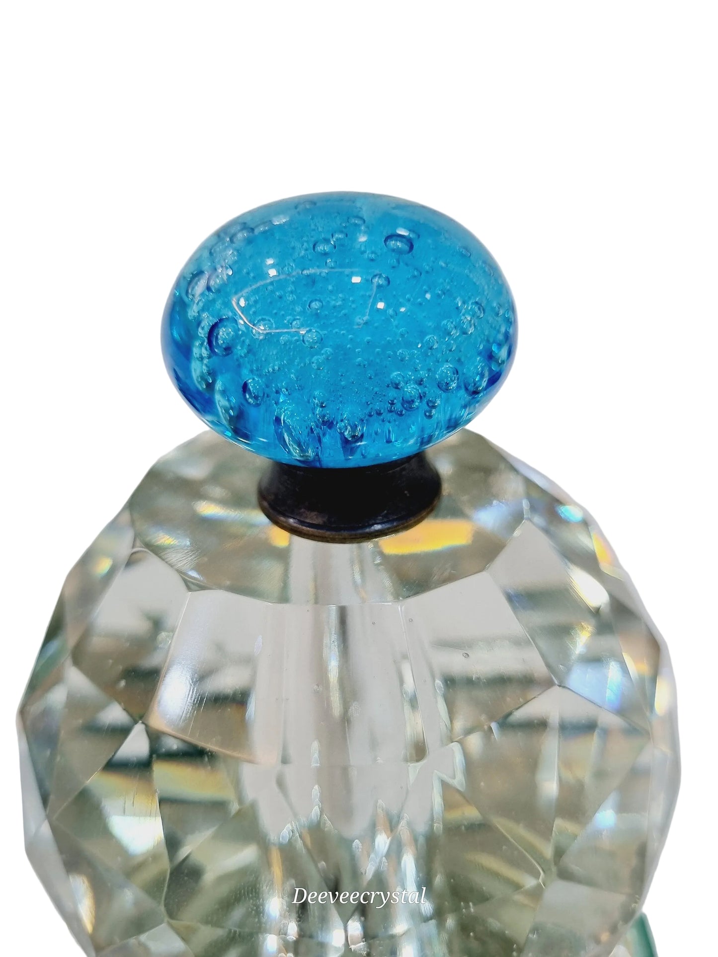 Glass silver long fittings bubbles knobs