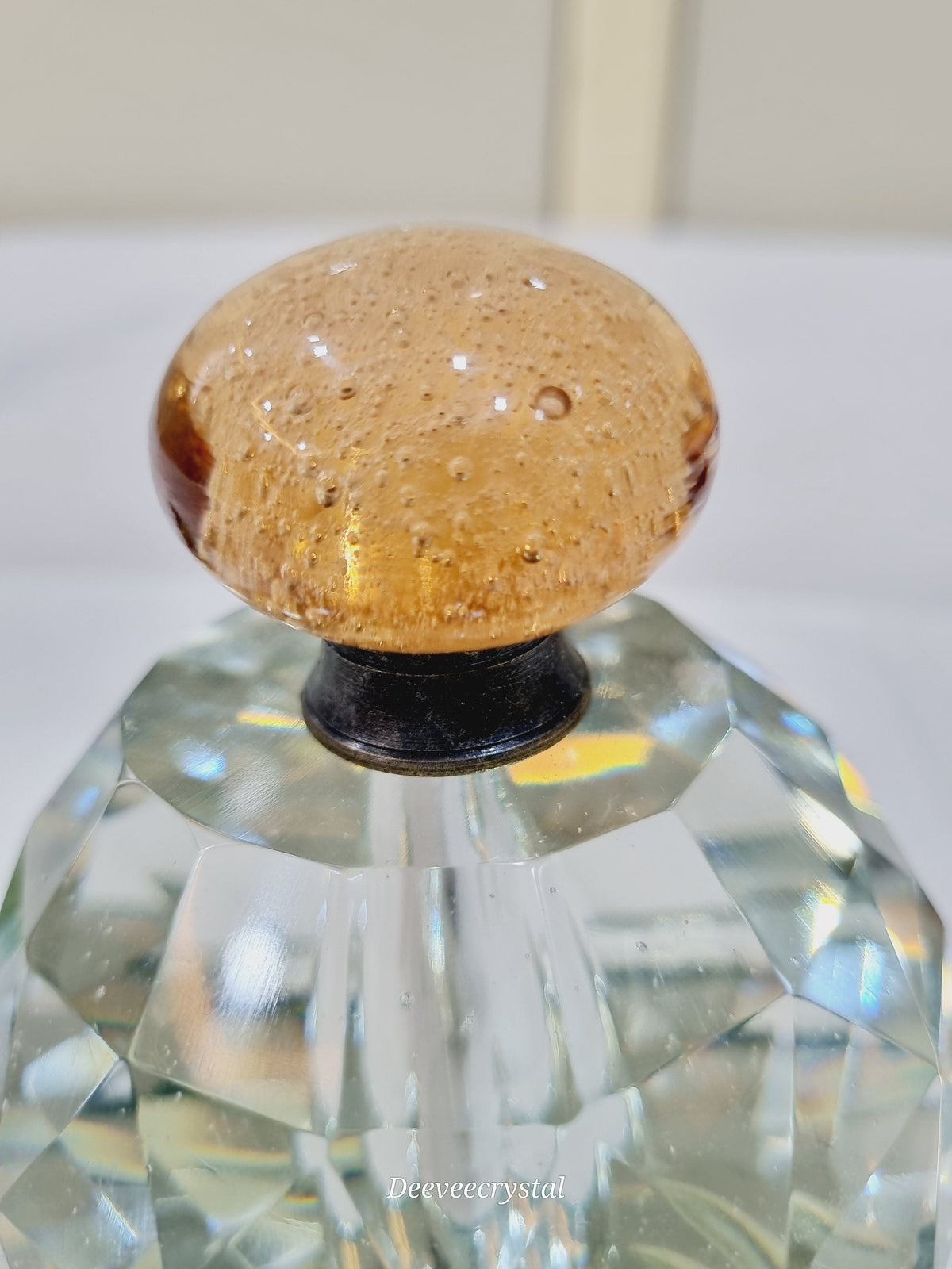 Glass antique fittings bubbles knobs