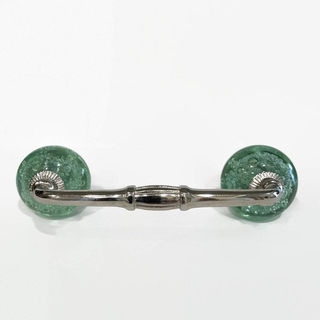 IRON Handle wiith glass bubbles knobs