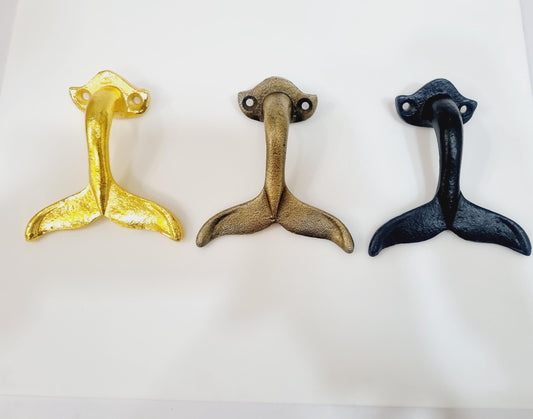 Whale Tail Coat, Robe, and Towel Hooks – Nautical-Inspired Elegance