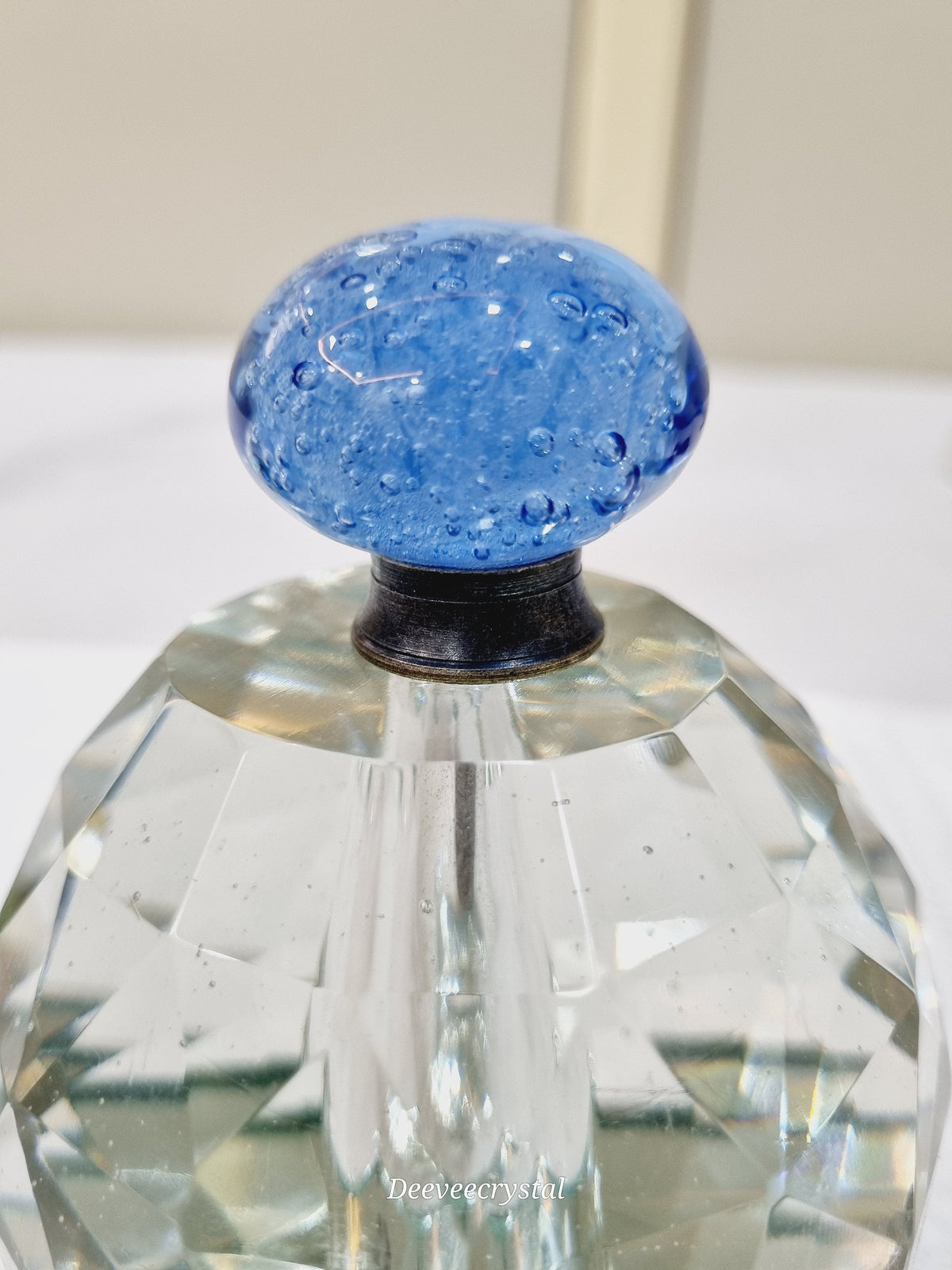 Glass antique long fittings bubbles knobs