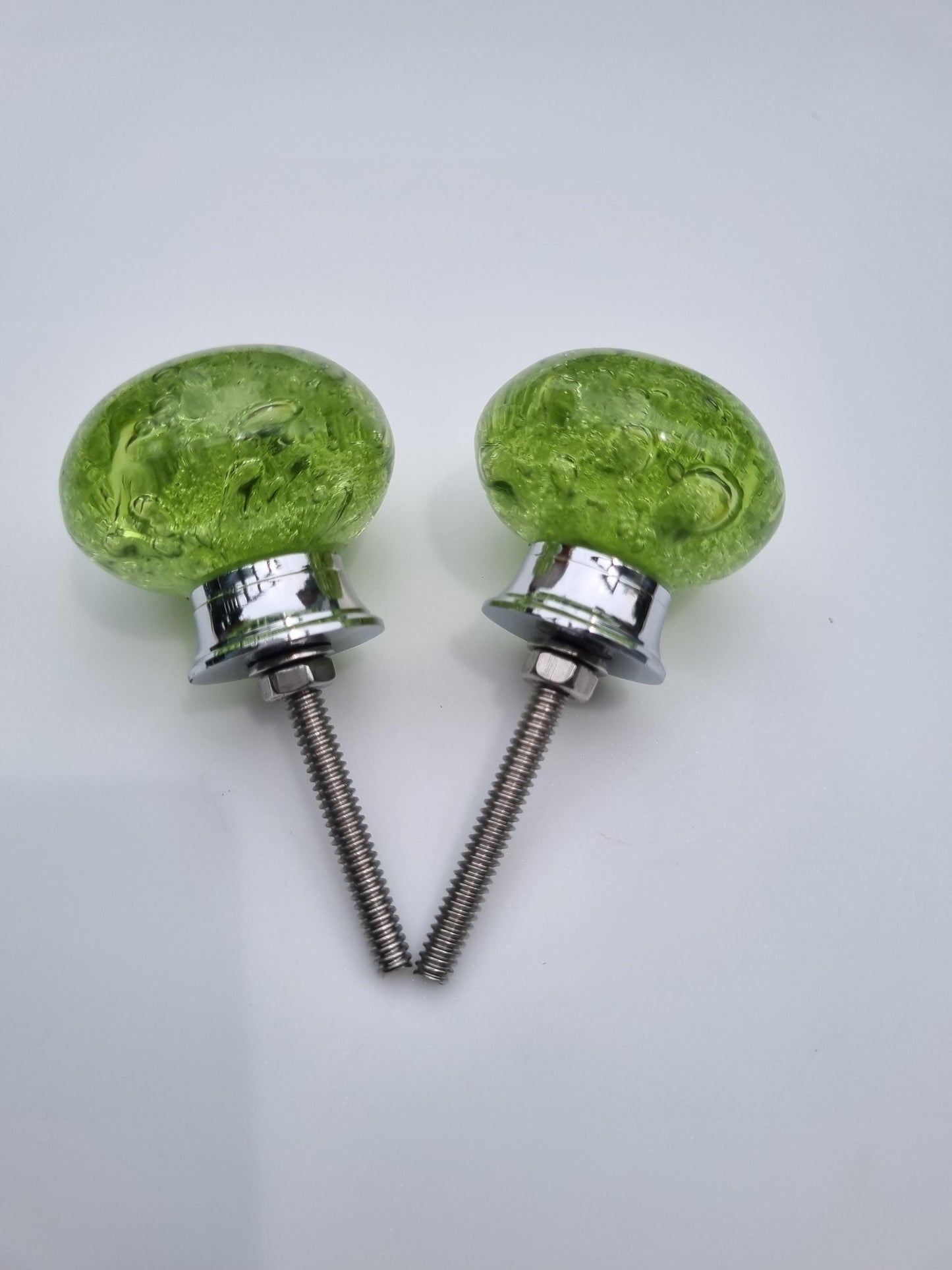 Handmade Glass Bubble Knobs: 1.5" Cabinet & Drawer Pulls best quality