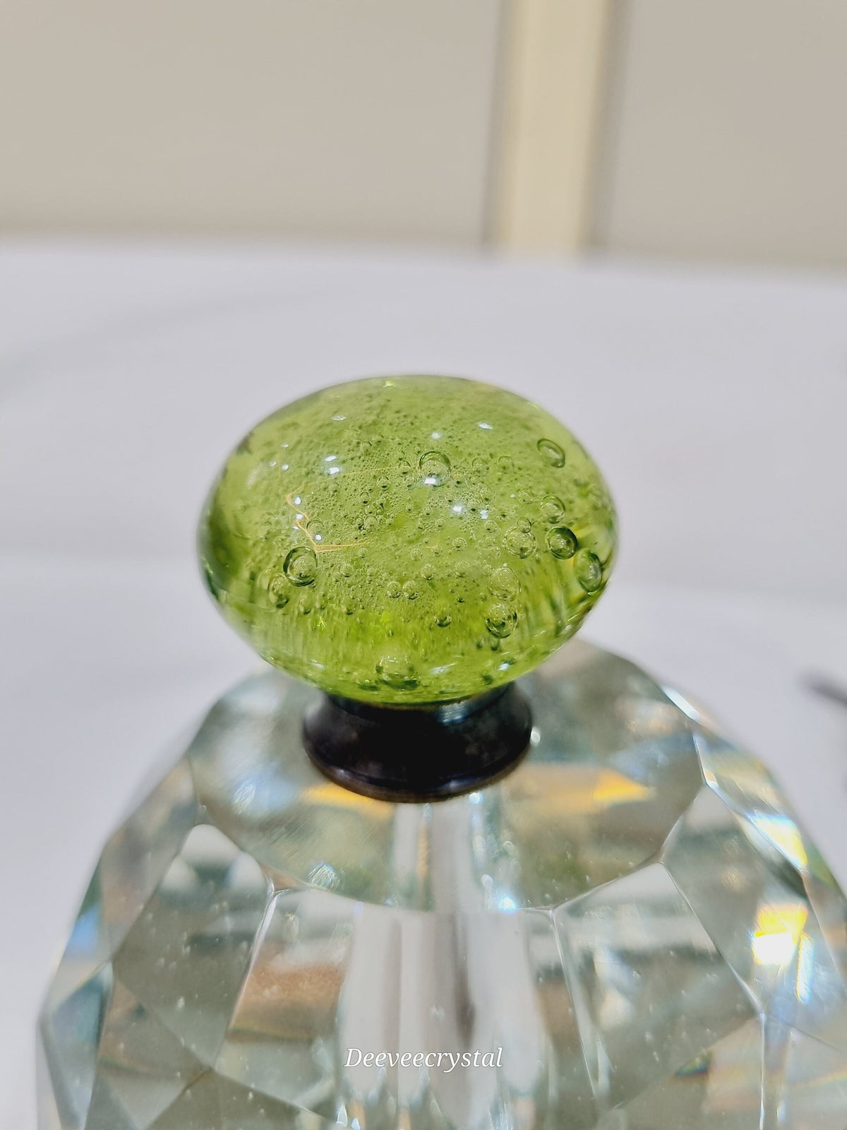 Glass antique fittings bubbles knobs
