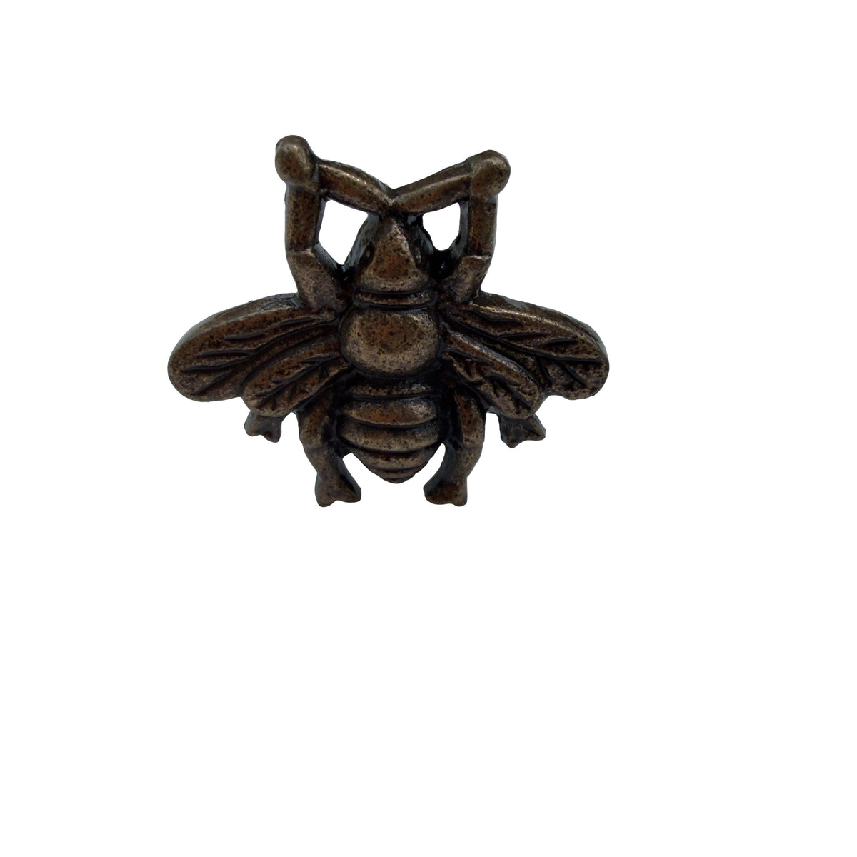 Cast Iron Bee Cabinet Knob – Rustic Bumble Bee Drawer Pull, Antique Bronze Handle