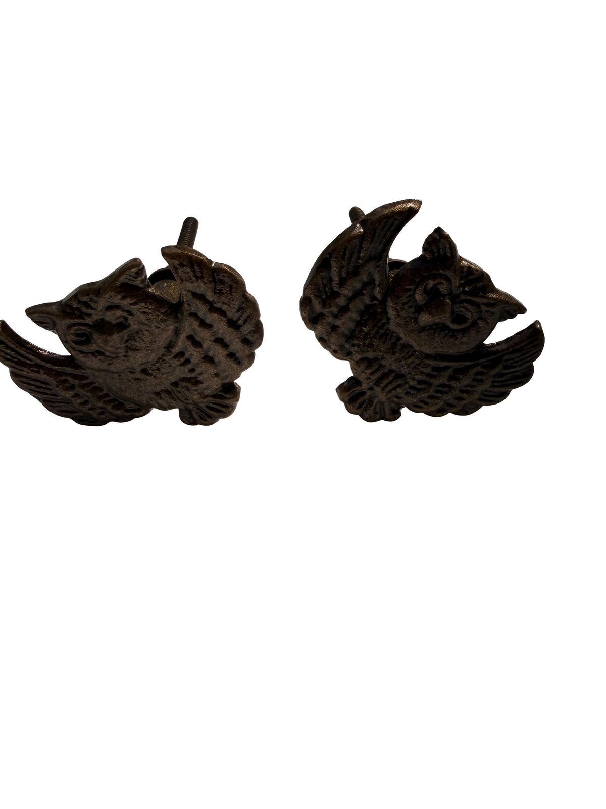 Cast Iron Bird Drawer Knob – Antique Sparrow Cabinet Handle, Rustic Farmhouse Furniture Pull