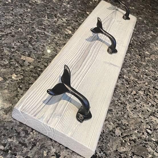 Whale Tail Coat, Robe, and Towel Hooks – Nautical-Inspired Elegance