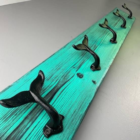 Whale Tail Coat, Robe, and Towel Hooks – Nautical-Inspired Elegance