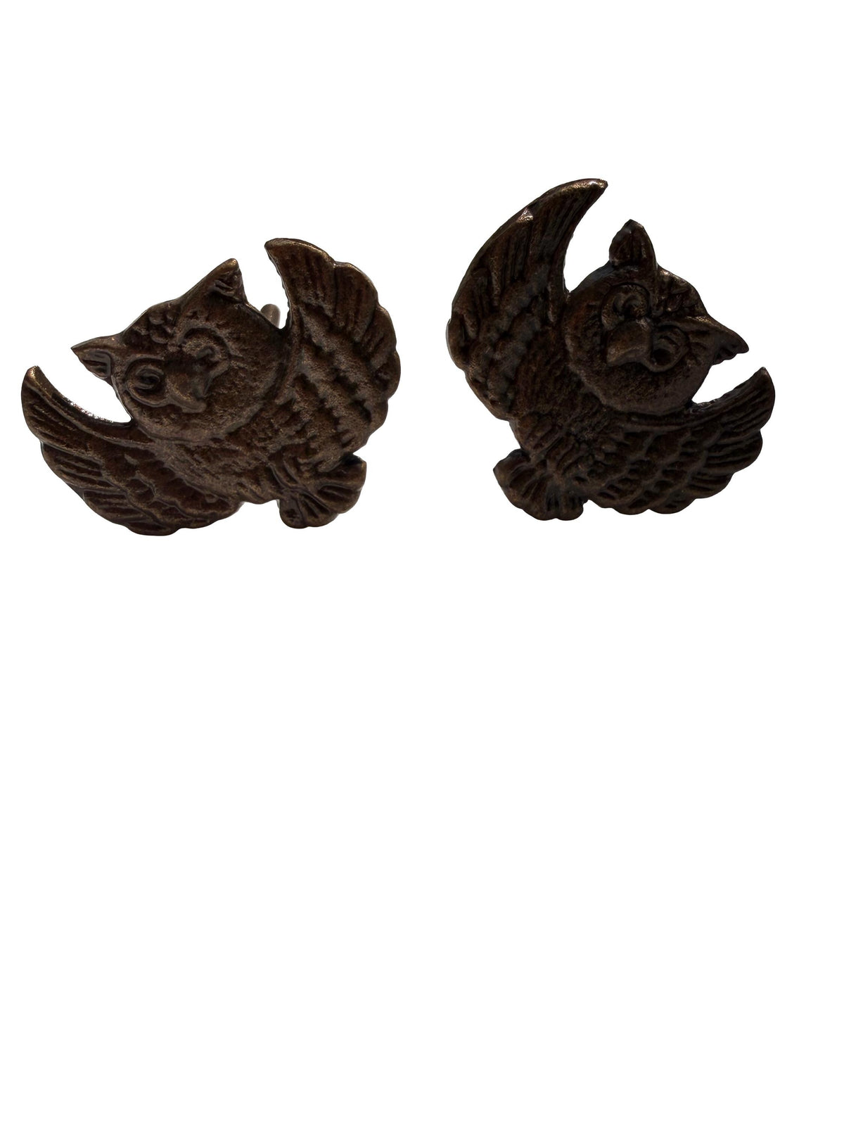 Cast Iron Bird Drawer Knob – Antique Sparrow Cabinet Handle, Rustic Farmhouse Furniture Pull