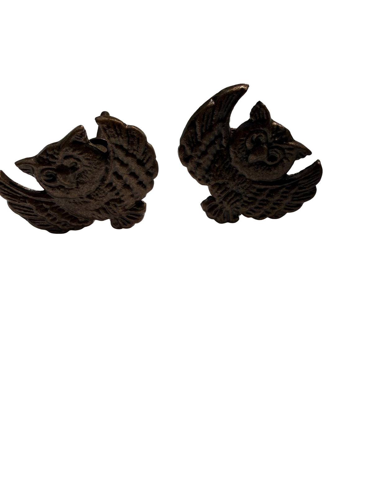 Cast Iron Bird Drawer Knob – Antique Sparrow Cabinet Handle, Rustic Farmhouse Furniture Pull