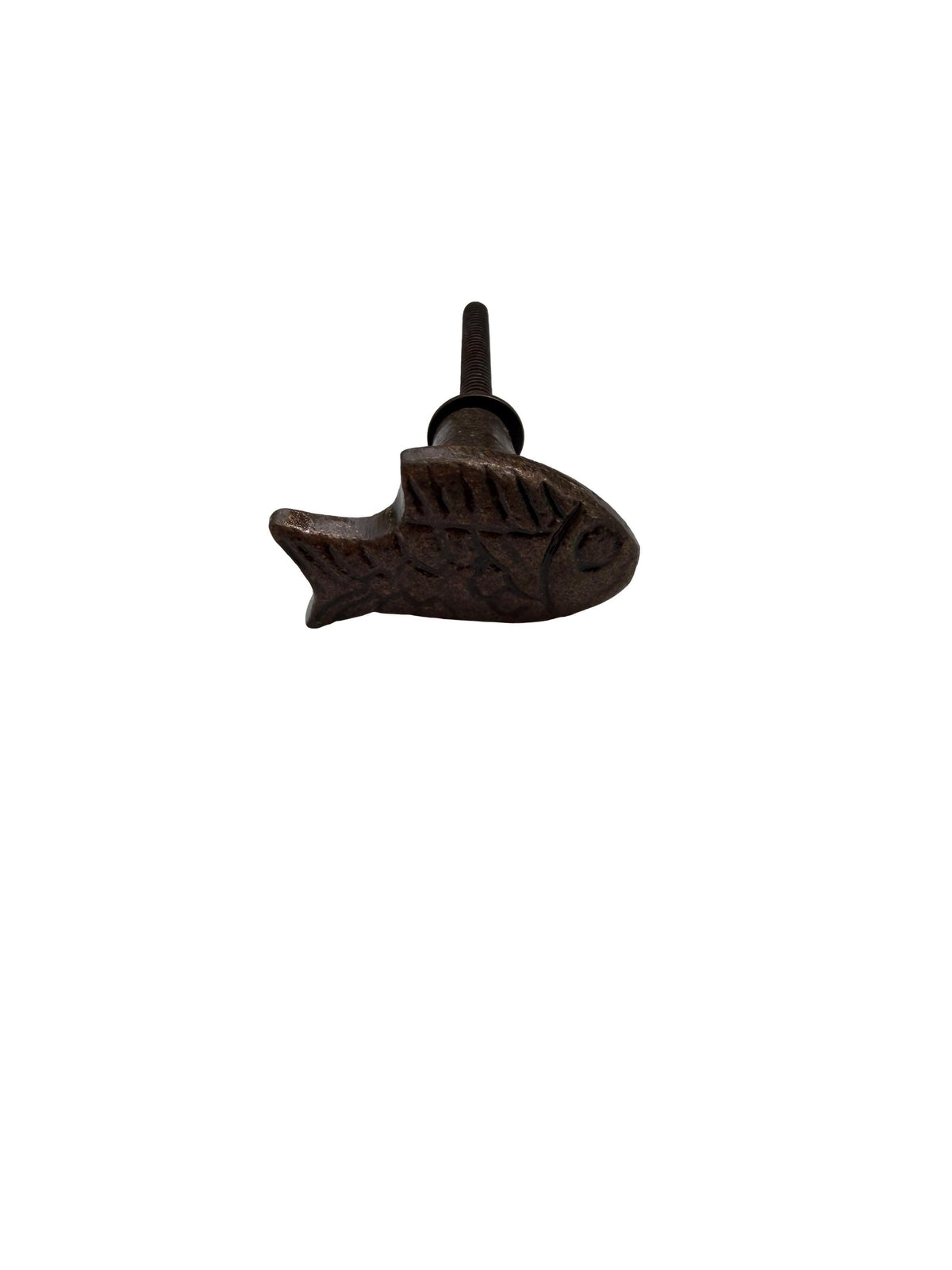 Cast Iron Fish Drawer Knobs – Rustic Cabinet Pulls, Antique Bronze Nautical Hardware