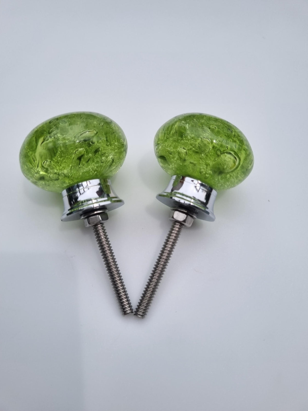 Handmade Glass Bubble Knobs: 1.5" Cabinet & Drawer Pulls