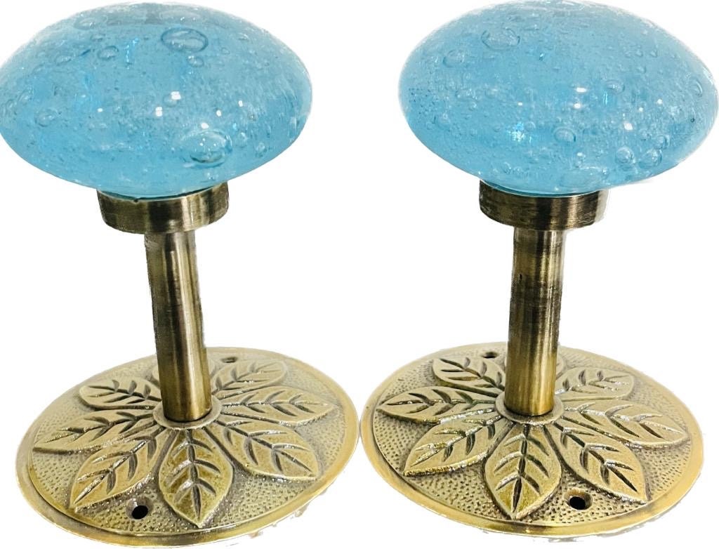 Pair of AquaGlassbubbles tie backs