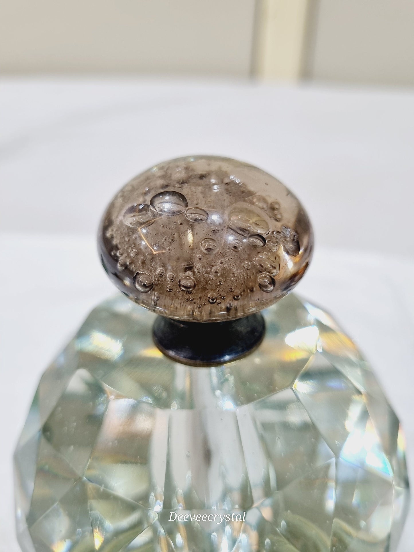 Glass silver long fittings bubbles knobs