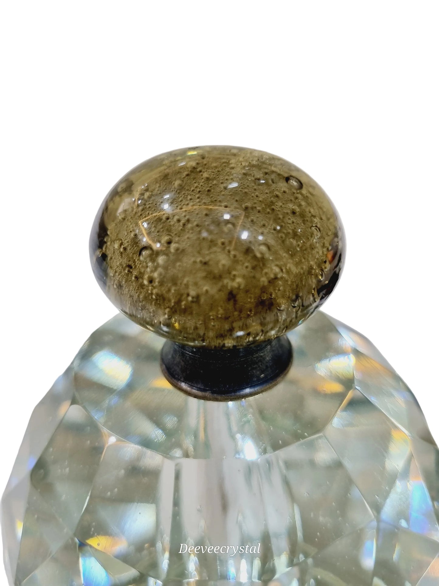 Glass silver long fittings bubbles knobs
