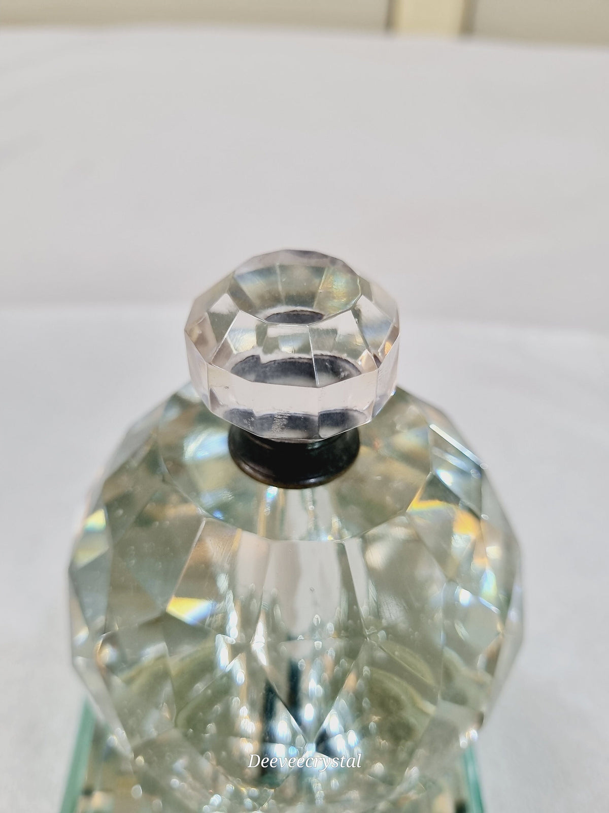 Glass Knob with Antique Fittings - 1.5 inch
