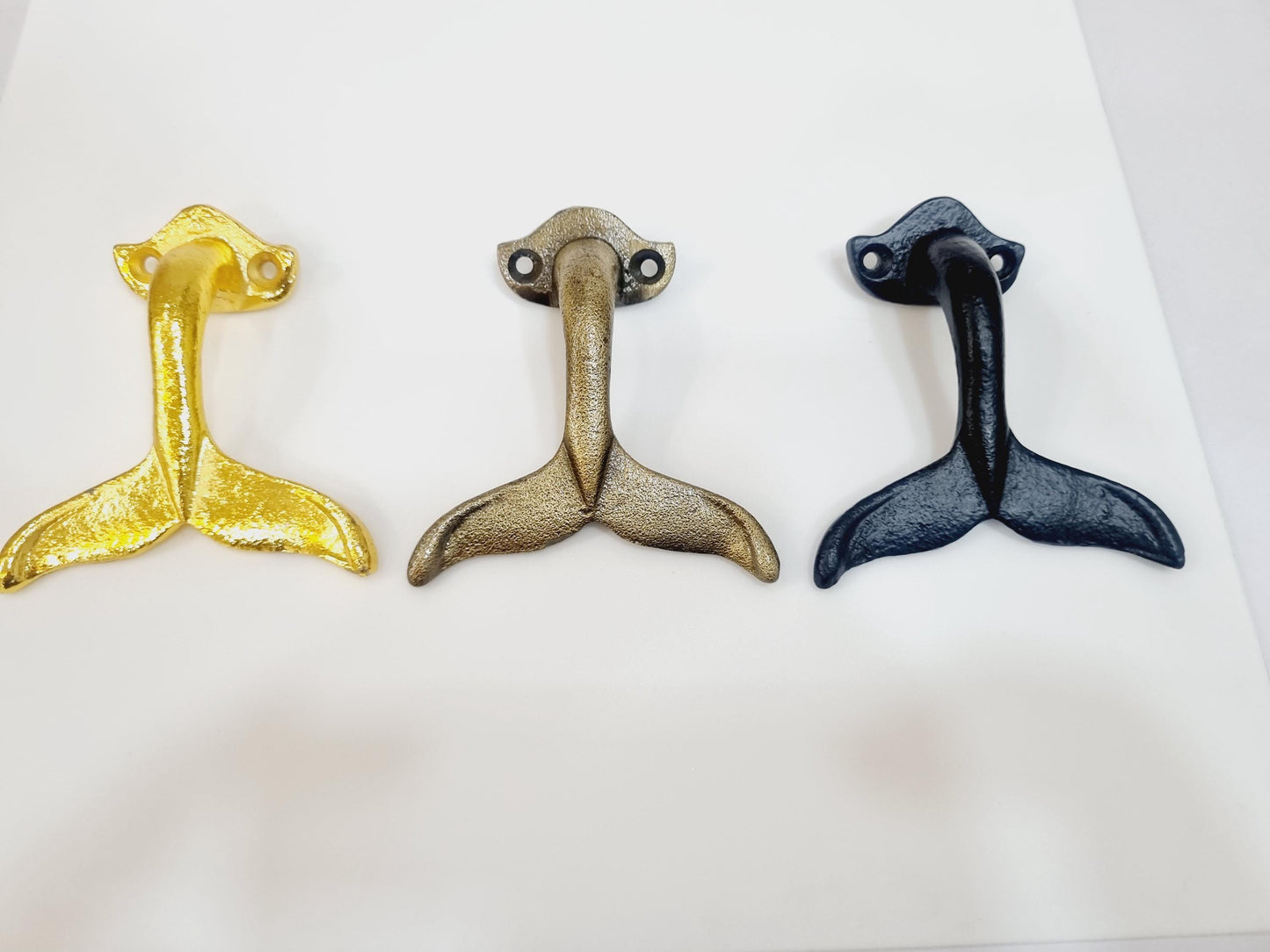 Whale Tail Coat, Robe, and Towel Hooks – Nautical-Inspired Elegance