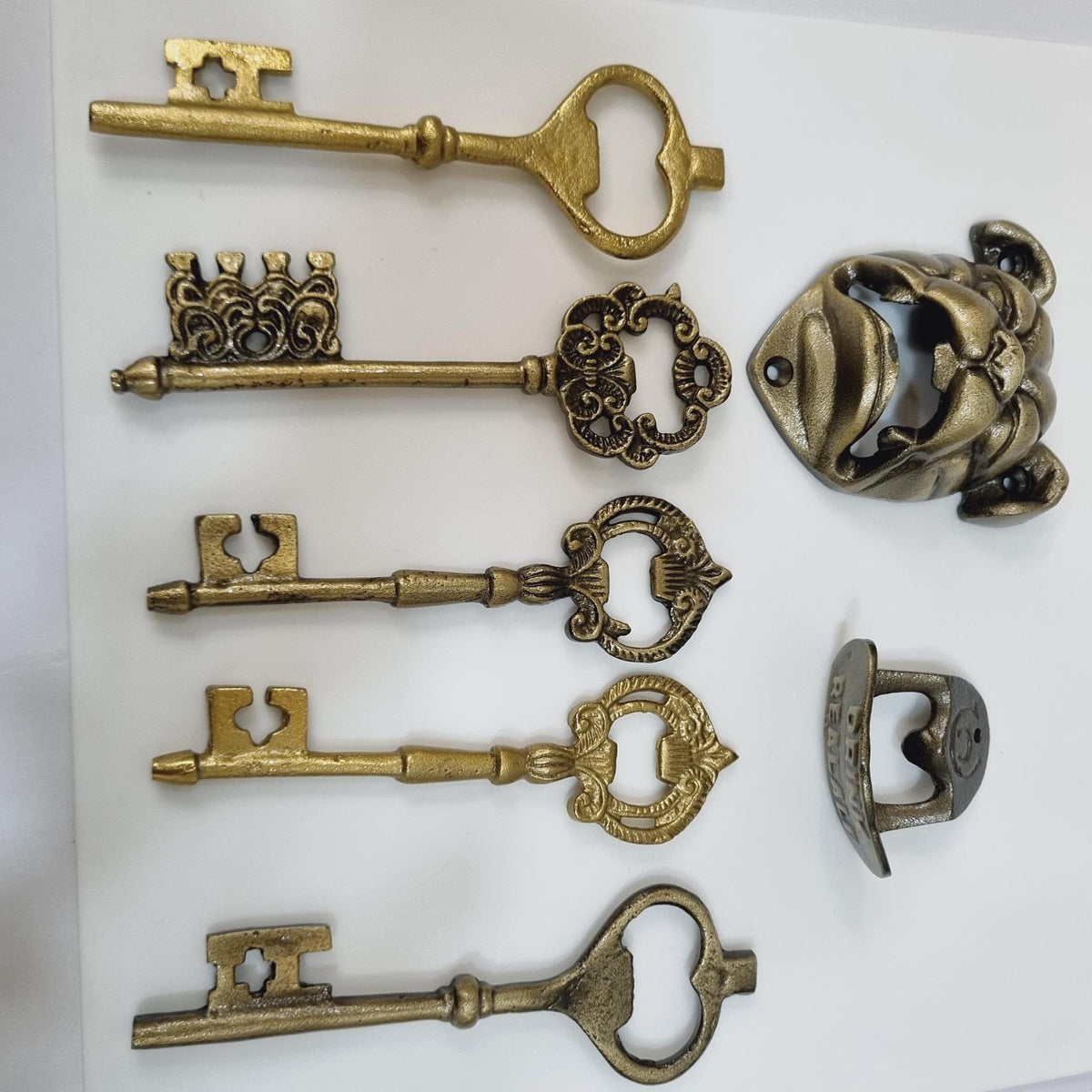 Vintage-Style Cast Iron Skeleton Key Bottle Opener