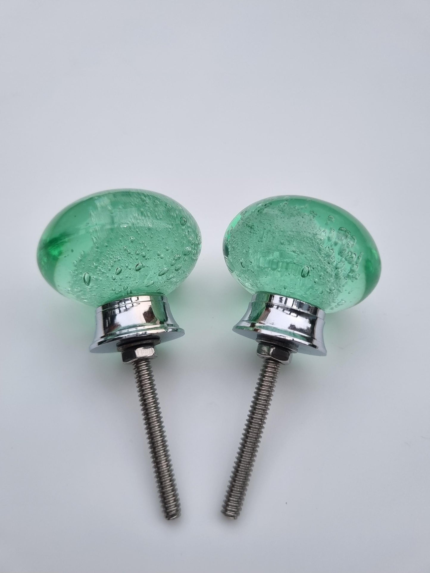 Handmade Glass Bubble Knobs: 1.5" Cabinet & Drawer Pulls best quality