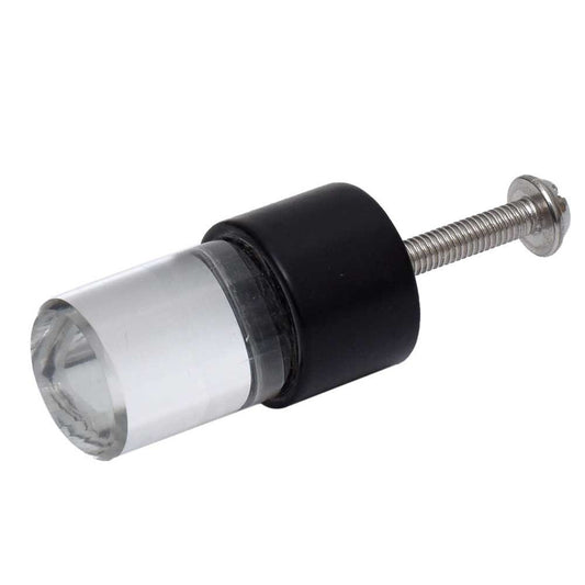 Set of 6 Small Cylinder clear glass knob