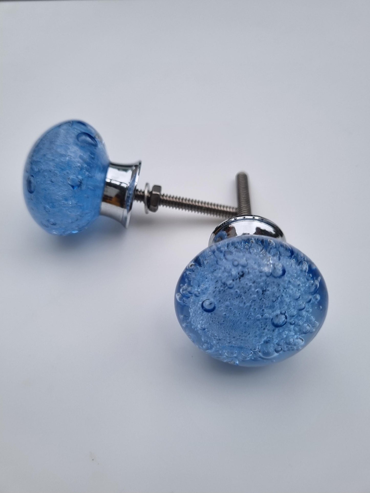 Handmade Glass Bubble Knobs: 1.5" Cabinet & Drawer Pulls best quality