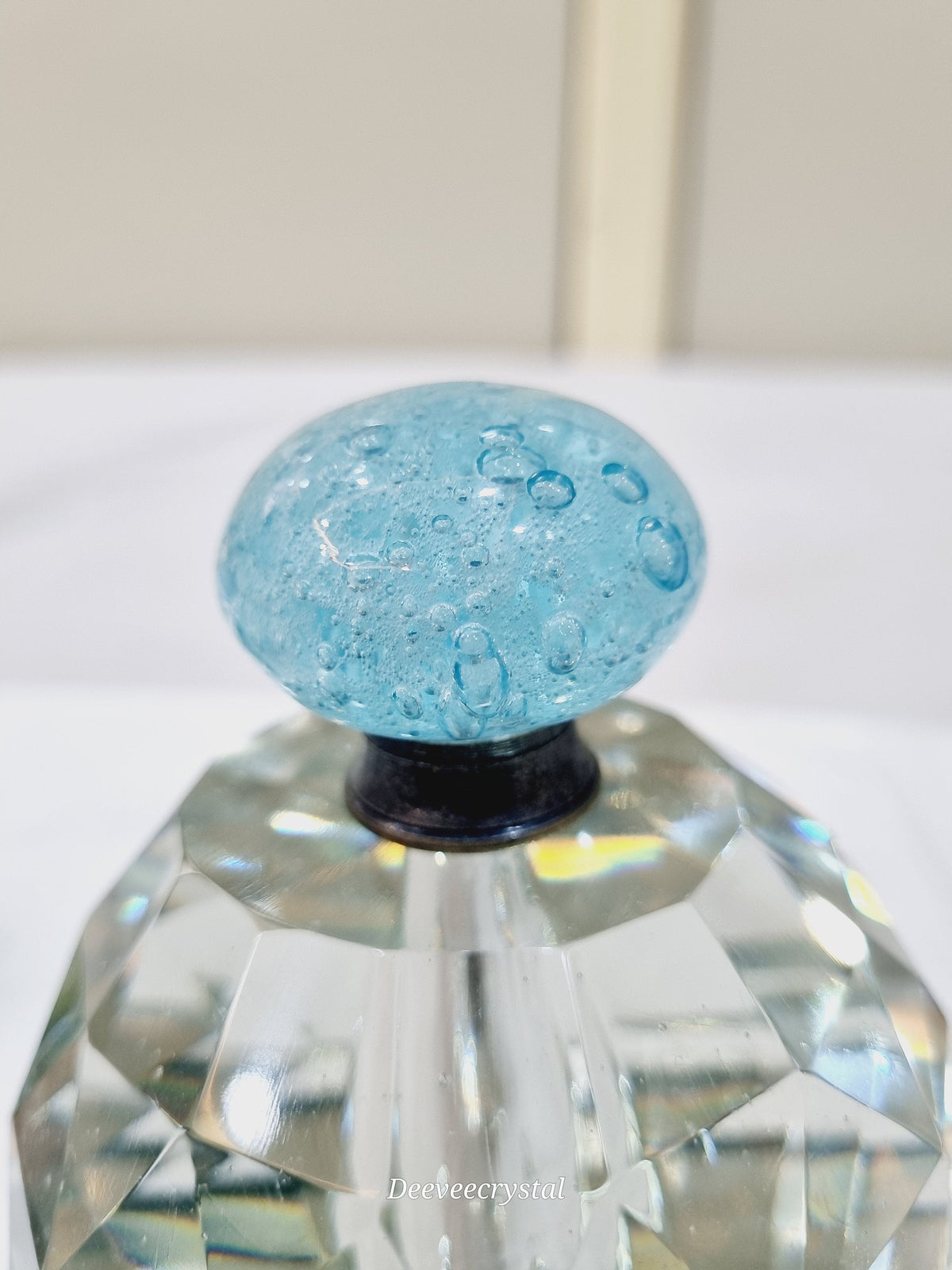 Glass antique long fittings bubbles knobs