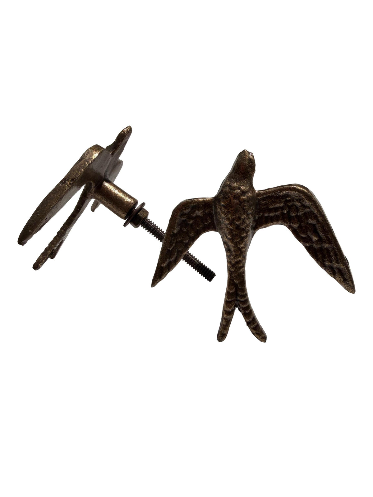 Cast Iron Swallow Bird Knob | Rustic Farmhouse Cabinet Drawer Pull
