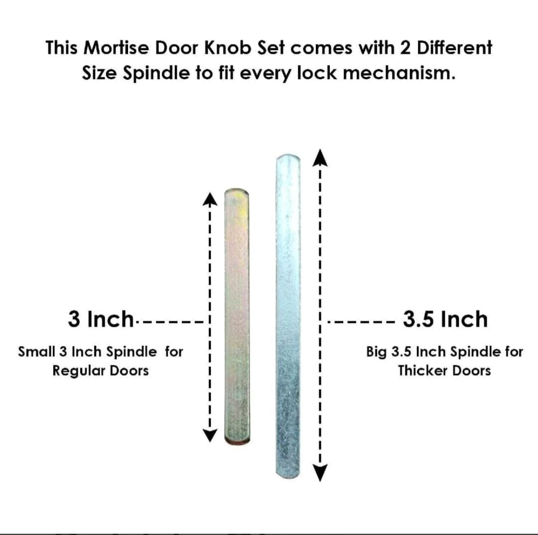 Glass bubbles mortise door knobs