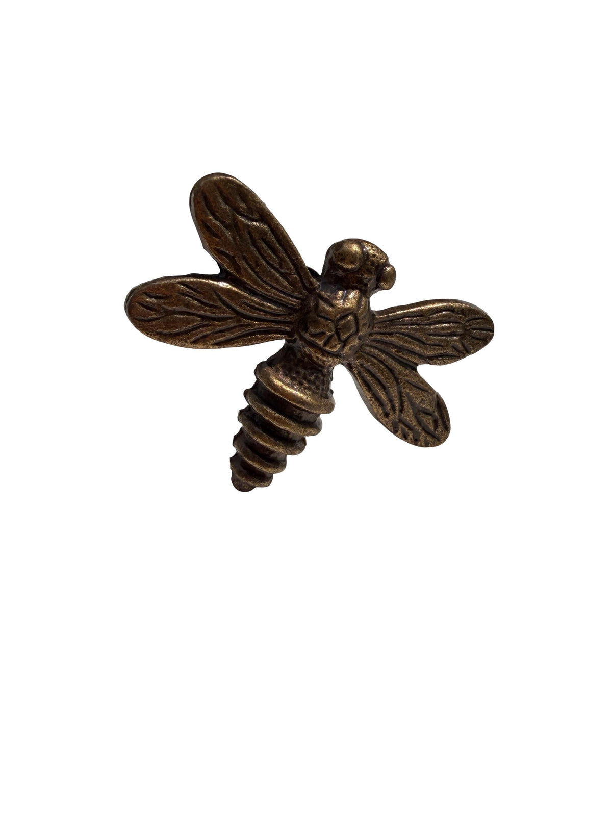Cast Iron Dragonfly Drawer Knob – Rustic Antique Bronze Furniture Handle
