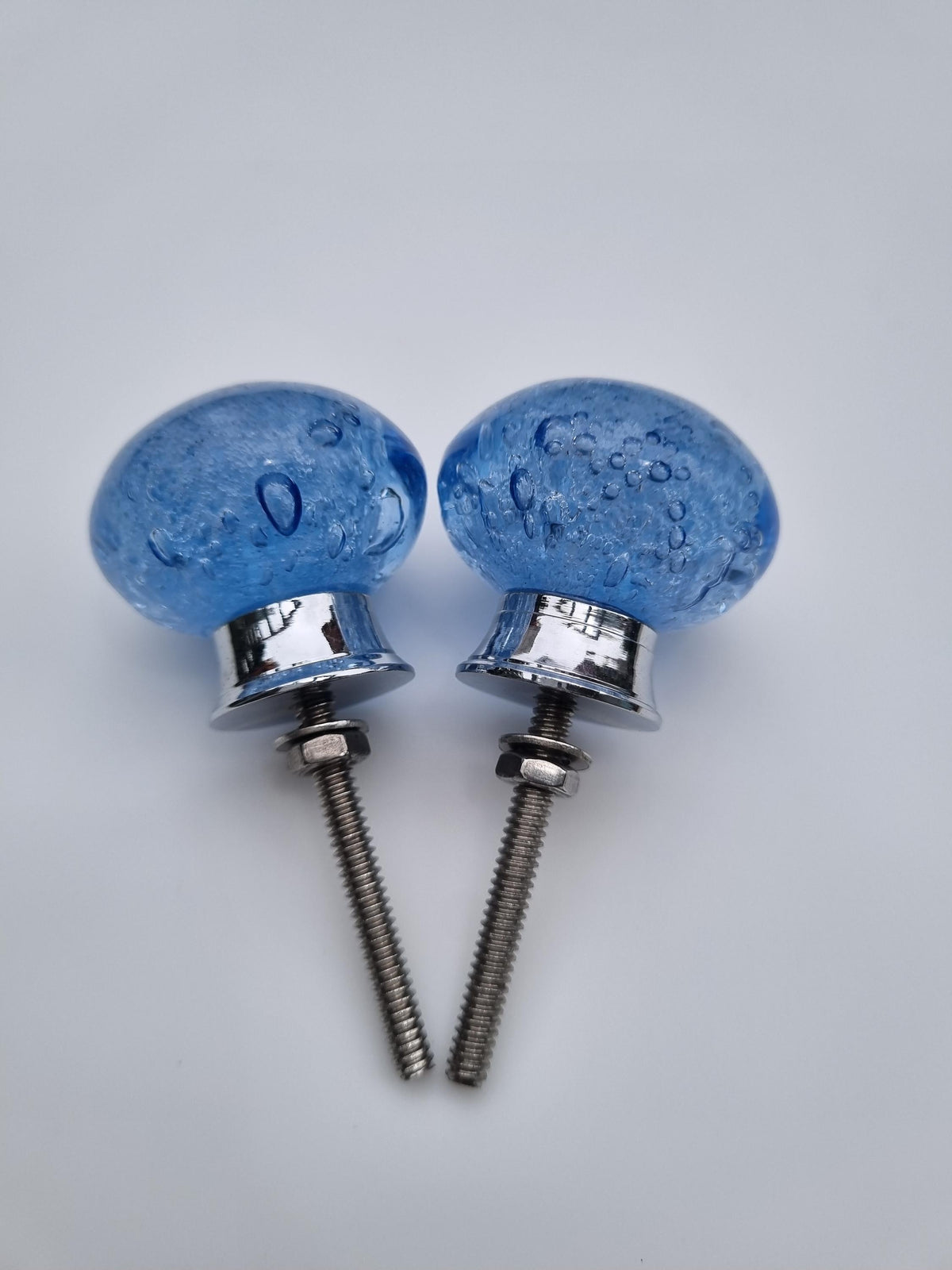 Handmade Glass Bubble Knobs: 1.5" Cabinet & Drawer Pulls