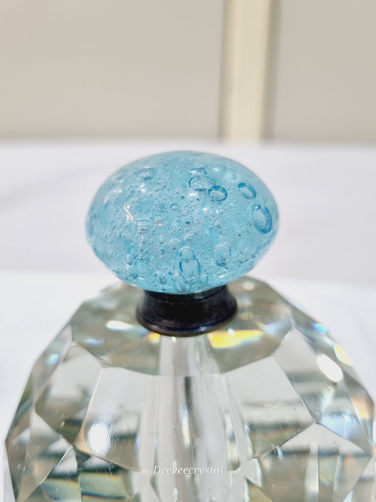 Glass antique fittings bubbles knobs