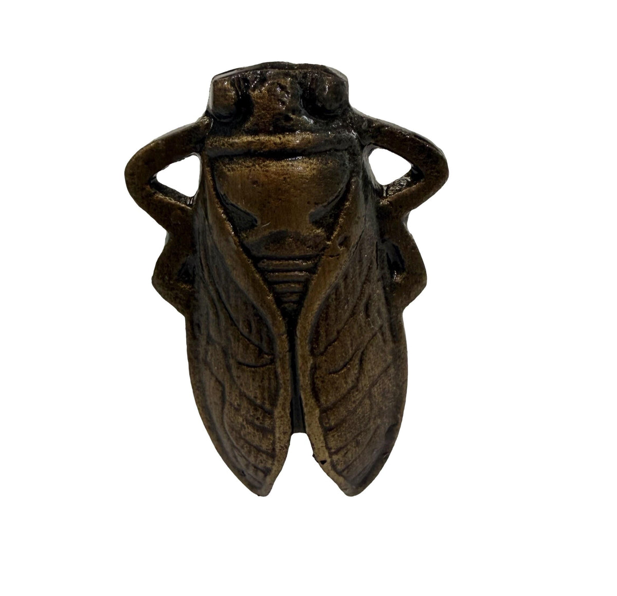 Cast Iron Cicada Cabinet Knob | Rustic Farmhouse Insect Drawer Pull | Nature Inspired Hardware