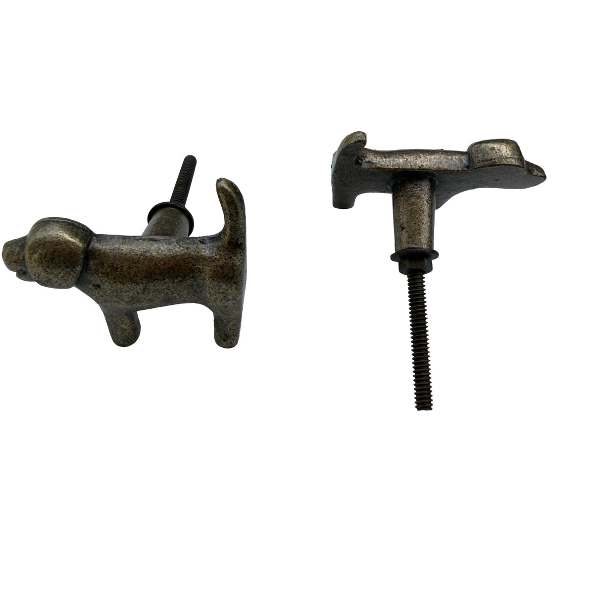 Cast Iron Dog Drawer Knobs – Rustic Farmhouse Furniture Pulls