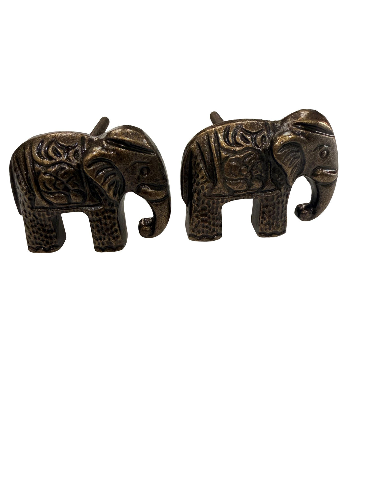 Decorative Elephant Cabinet Knobs | Cast Iron Animal Pulls | Boho Furniture Knobs