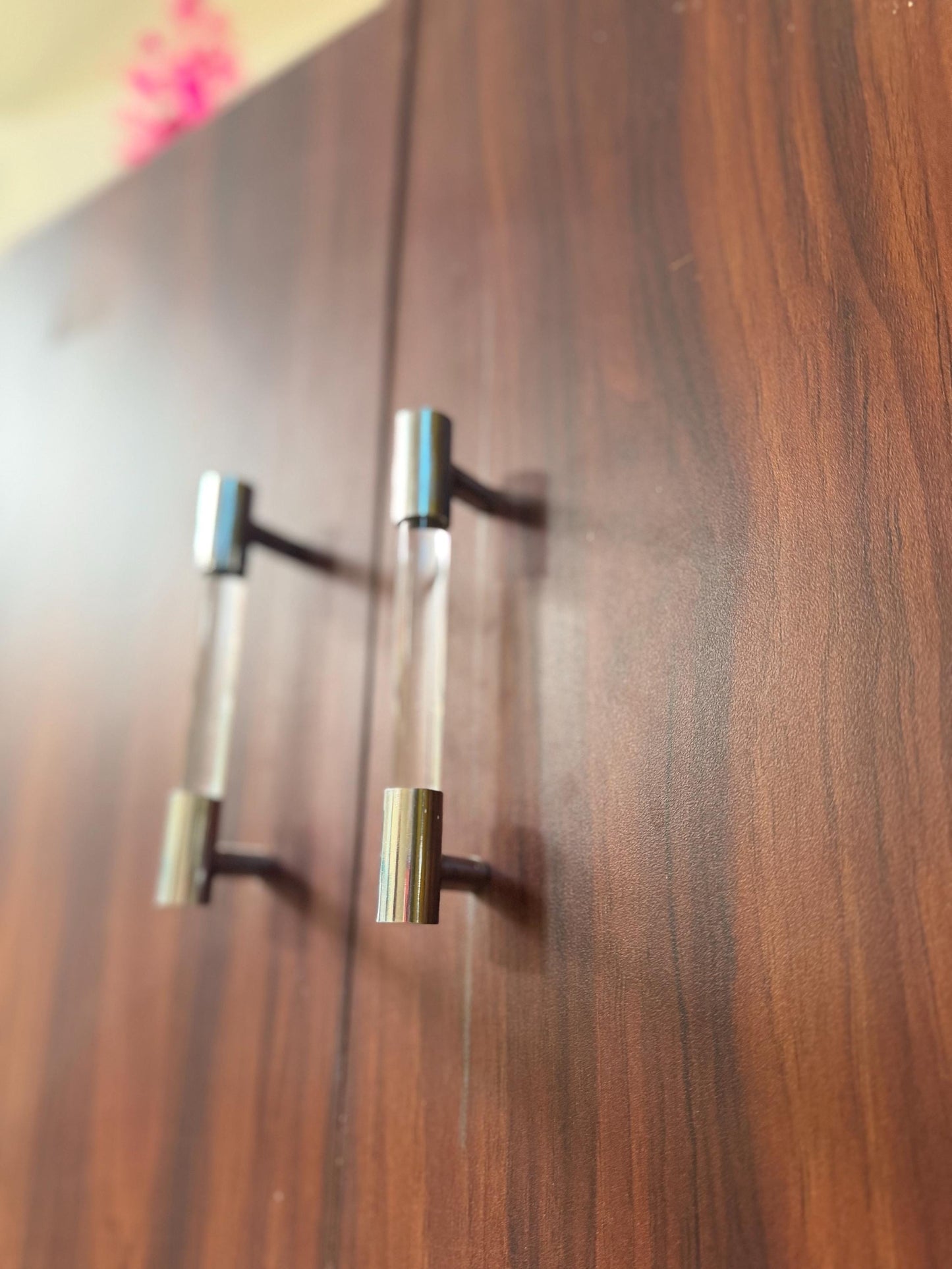 Glass Rod Handles with Black Brass Fittings