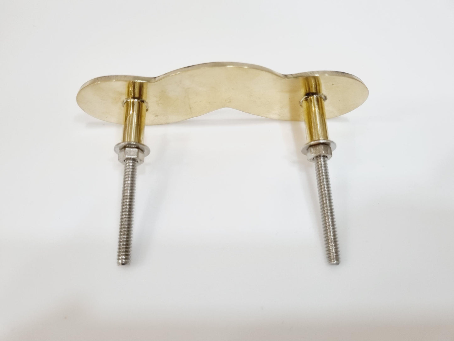 Handmade Gold & Mother of Pearl Cabinet Handle: Luxurious Drawer Pull