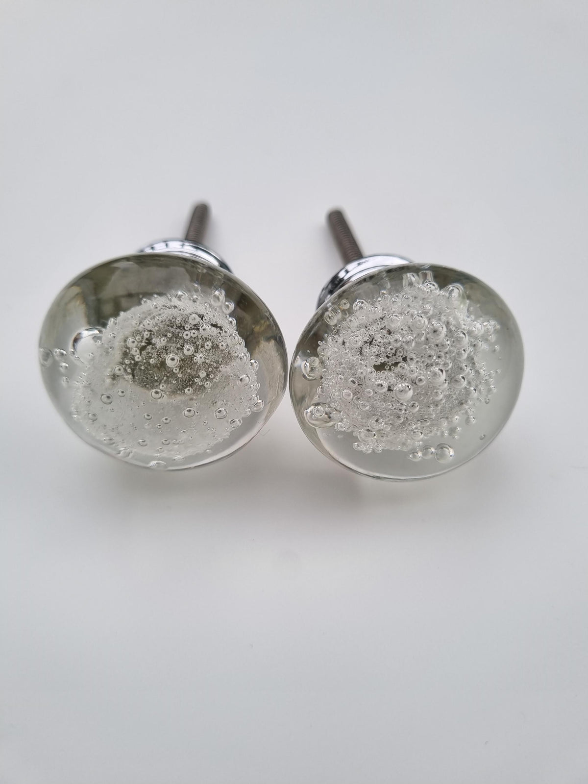 Handmade Glass Bubble Knobs: 1.5" Cabinet & Drawer Pulls