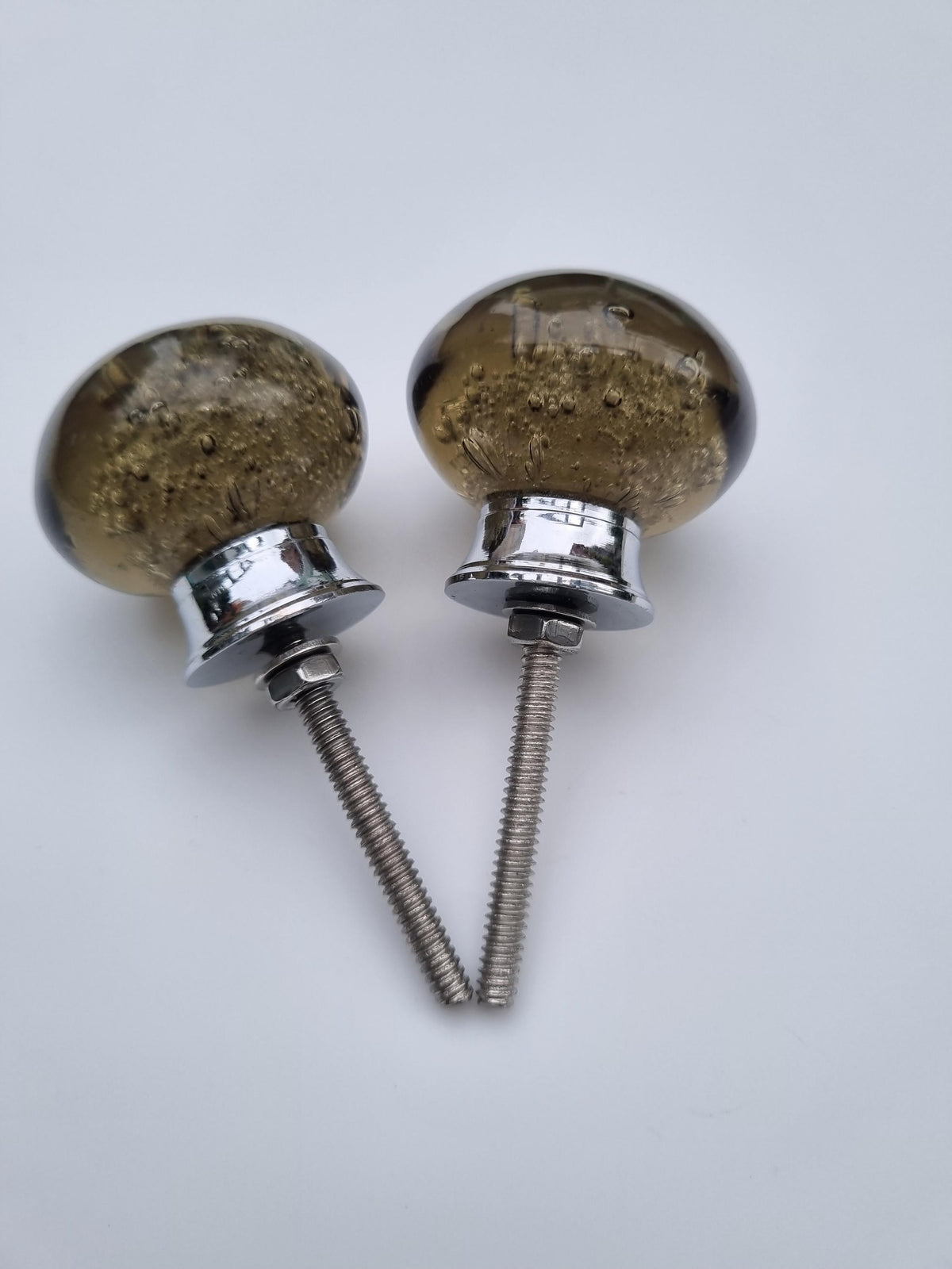 Handmade Glass Bubble Knobs: 1.5" Cabinet & Drawer Pulls