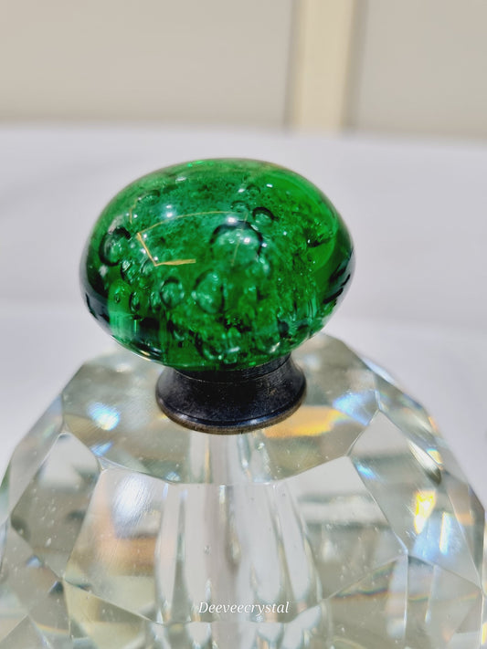 Glass antique fittings bubbles knobs