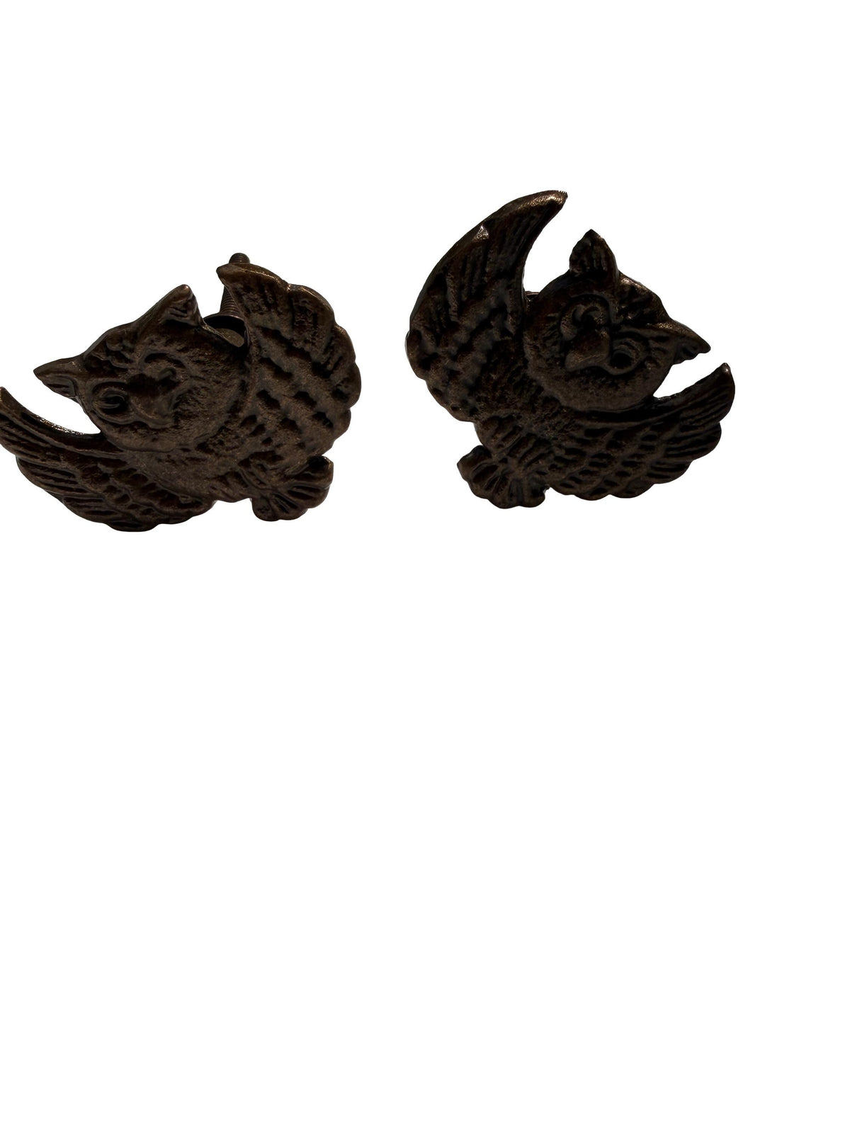 Cast Iron Bird Drawer Knob – Antique Sparrow Cabinet Handle, Rustic Farmhouse Furniture Pull