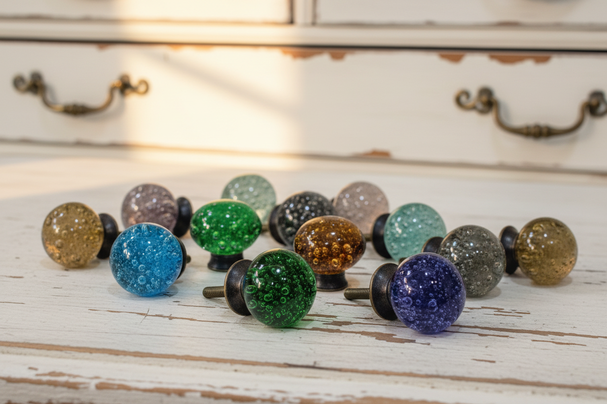 Glass Bubble Cabinet Knobs